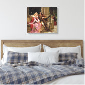 The End of the Song by Edmund Leighton, c.1902 キャンバスプリント (インサイチュ (寝室))