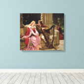 The End of the Song by Edmund Leighton, c.1902 キャンバスプリント (インサイチュ (ウッドフロア))