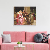 The End of the Song by Edmund Leighton, c.1902 キャンバスプリント (インサイチュ (リビング))