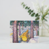The Enduring Moment,The Yellow Log by Edvard Munch ポストカード (スタンド正面)