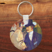 The Englishman by Toulouse Laurec, Artヴィンテージ キーホルダー (正面)