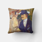 The Englishman by Toulouse Laurec, Artヴィンテージ クッション (裏面)