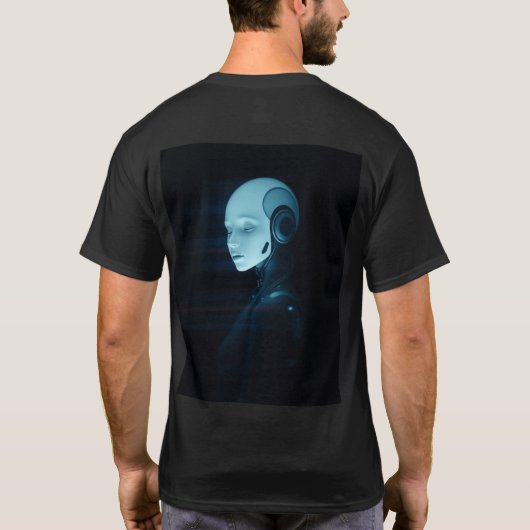 The Enigma of the Android: A Cyberpunk Vision Tシャツ (裏面)