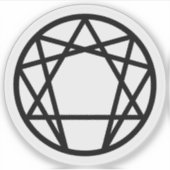 The Enneagram (black on white) シール (正面)