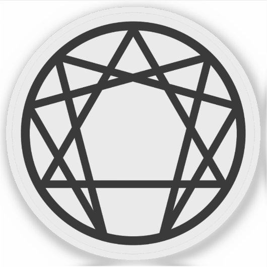 The Enneagram (black on white) シール (正面)
