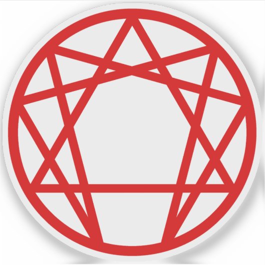 The Enneagram (red) シール (正面)