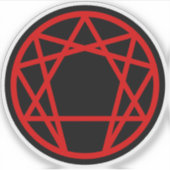 The Enneagram (red on black) シール (正面)