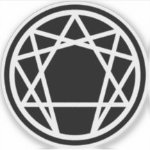 The Enneagram (white on black)