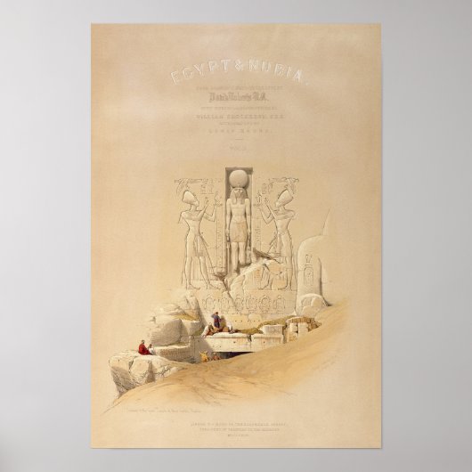 The Entrance to the Great Temple of Aboo ポスター (正面)