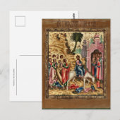The Entry into Jerusalem Orthodox Christian Icon   ポストカード (正面/裏面)