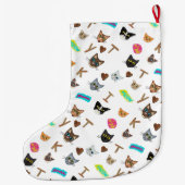 The Epic Cat Headsコレクション ラージクリスマスストッキング (裏面)