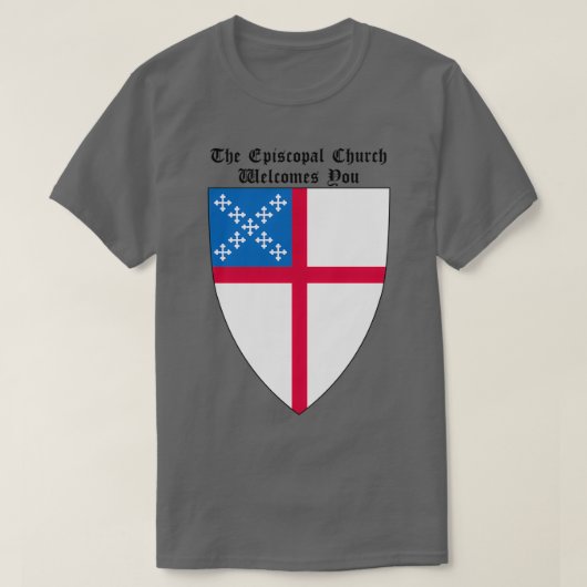 The Episcopal Church Shield with Welcomes You Tシャツ (デザイン正面)