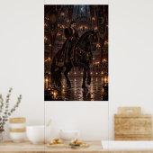 The Equestrian | Gothic Circus Fine Art Poster ポスター (キッチン)