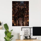 The Equestrian | Gothic Circus Fine Art Poster ポスター (ホームオフィス)