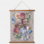 The-Eraビクトリアンフローラウォーターカラーぶら下がったの最も軽い 吊り下げ型タペストリー (正面2)