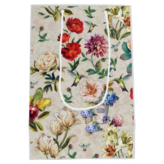 The-Eraビクトリアンフローラ水彩創造 ミディアムペーパーバッグ (裏面)