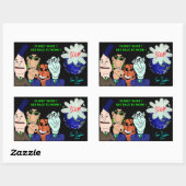 The Erica Crooks Show: Planet? Get back to work! 長方形シール (シート)