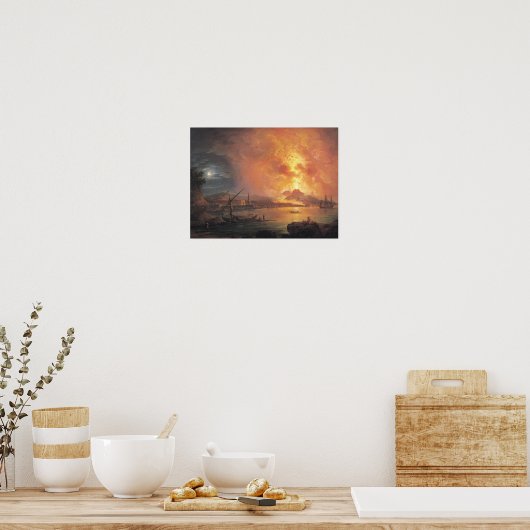 The Eruption of Vesuvius ポスター (キッチン)