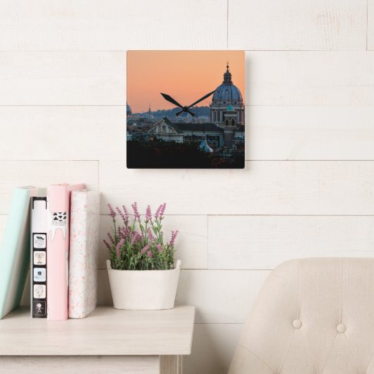 The Eternal Beauty of Rome スクエア壁時計 (読書スペース)