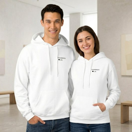 The Eternal Date – Personalized Roman Numeral パーカ