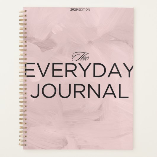 "The EVERYDAY JOURNAL" | モダン ミニマリスト ブラシ プランナー手帳 (正面)
