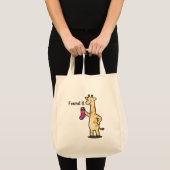 The "Everything Finder" Giraffe Canvas Tote Bag トートバッグ (正面(商品))