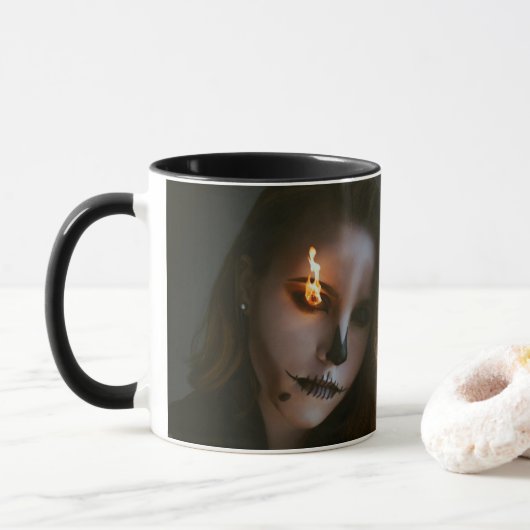 The evil one Halloween Mug マグカップ (ドーナツ)