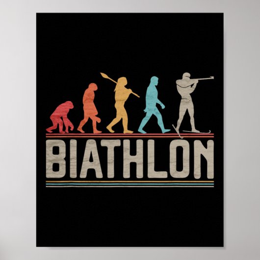The Evolution Of Biathlon Target Shooting Xc Skiin ポスター (正面)