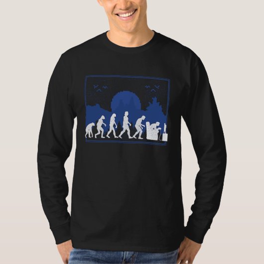 The Evolution Of Gaming, Early Man To Modern Video Tシャツ (正面)