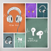 The evolution of headphones ポスター (正面)