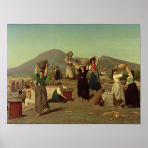 The Excavations at Pompeii, 1865 ポスター