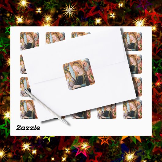 The Expectant Madonna with Saint Joseph スクエアシール