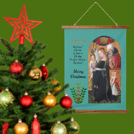 The Expectant Madonna with Saint Joseph 吊り下げ型タペストリー