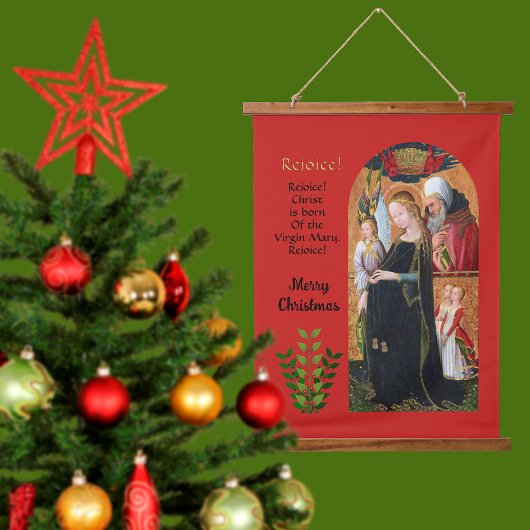 The Expectant Madonna with Saint Joseph 吊り下げ型タペストリー