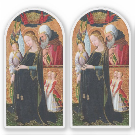 The Expectant Madonna with Saint Joseph 2-UP シール (正面)