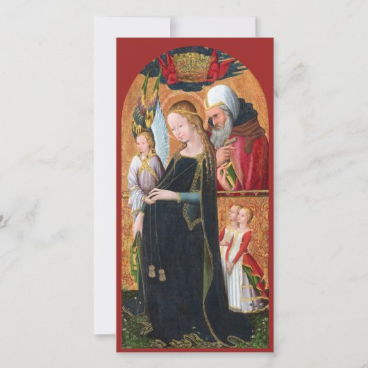 The Expectant Madonna with Saint Joseph Flat Card (正面)