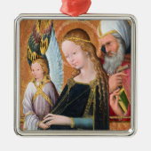 The Expectant Madonna with Saint Joseph Square メタルオーナメント (正面)