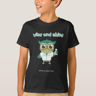 THE EXPERIMENT , 黒いフクロウの科学者ボーイズ Tシャツ