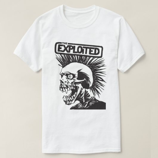 The Exploited – Punk Skull Tシャツ (デザイン正面)