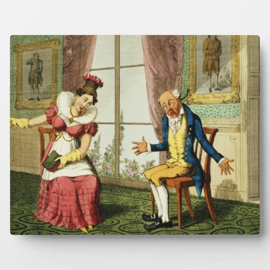 The Expostulation, pub. by G. Humphrey, 1821 (colo フォトプラーク (正面)