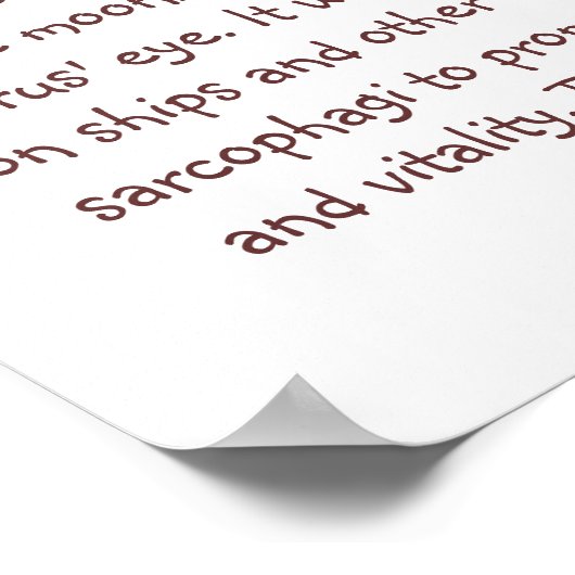 The Eye of Horus Infoポスター ポスター (角)