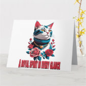 The Eyes of a Noble Feline カード (黄色い花)