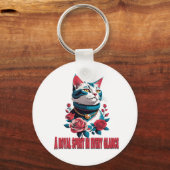 The Eyes of a Noble Feline キーホルダー (正面)