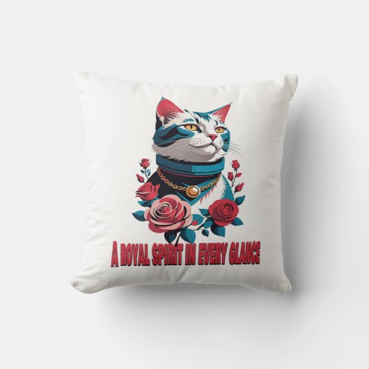 The Eyes of a Noble Feline クッション (正面)