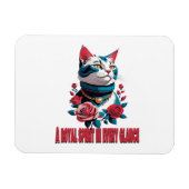 The Eyes of a Noble Feline マグネット (横)