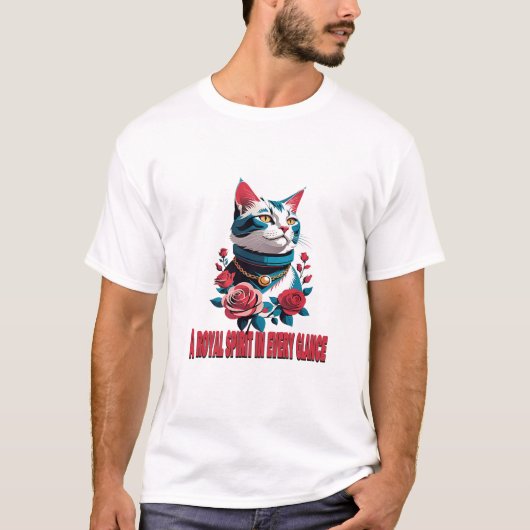 The Eyes of a Noble Feline Tシャツ (正面)