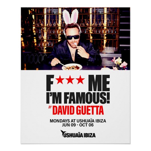 The F*** ME I’M FAMOUS - Ushuaïa  ポスター (正面)