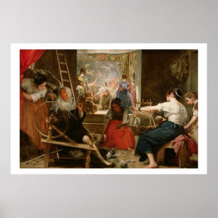 The Fable of Arachne, or The Spinners, c.1657 (oil ポスター