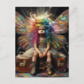 The Fairy Grump on a Vintage Suitcase ポストカード (正面)