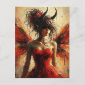 The Fairy with Horns on Her Head ポストカード (正面)